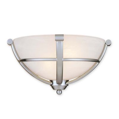 Minka Lavery Paradox 2-Light Wall Mount Wall Sconce in Brushed Nickel - Bed Bath & Beyond